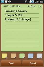 Samsung Galaxy Cooper - ซัมซุง S5830